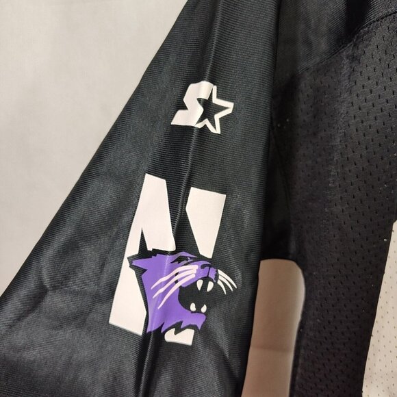 Starter Northwestern Wildcats Black Purple Football Jersey Men Size 52 XL #24 - Picture 3 of 6